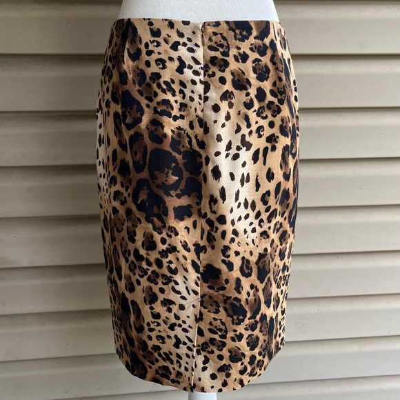 •André Oliver• Leopard Print Pencil Skirt - Size 6 - Picture 4 of 8